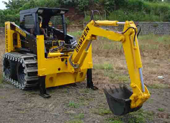 Back hoe skid steer attachment