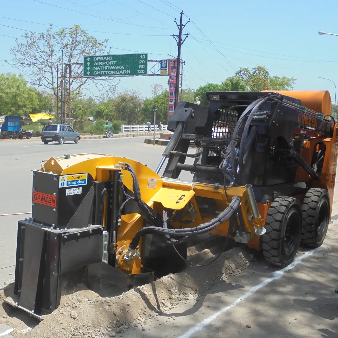 Skid Steer Trencher Boosting Construction Efficiency