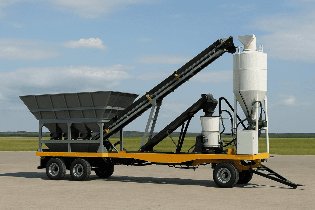 Mobile Concrete Batching Plant