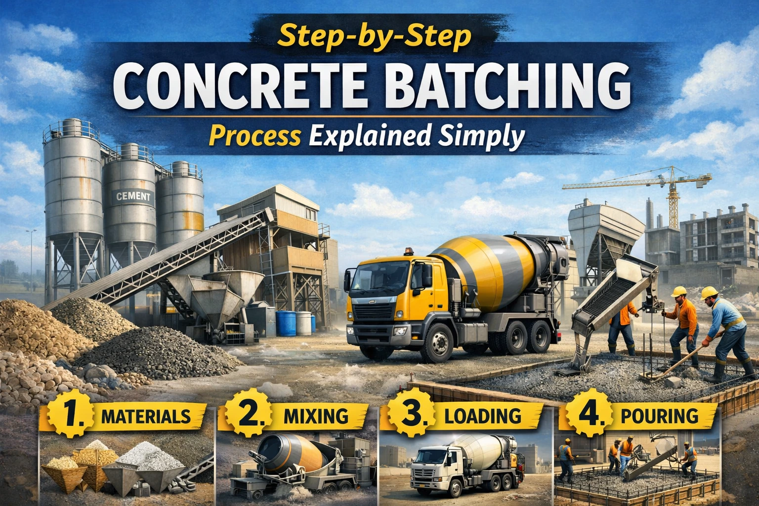 Step-by-Step Concrete Batching Process Explained Simply