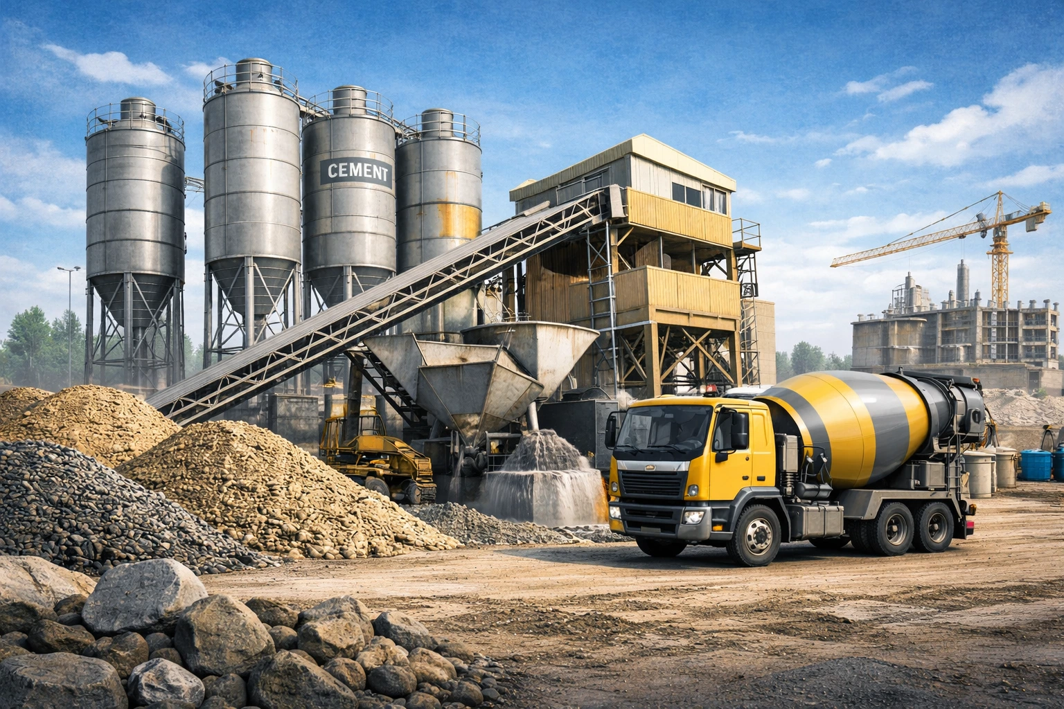 Top Features to Look for in a Modern Concrete Mixer Plant