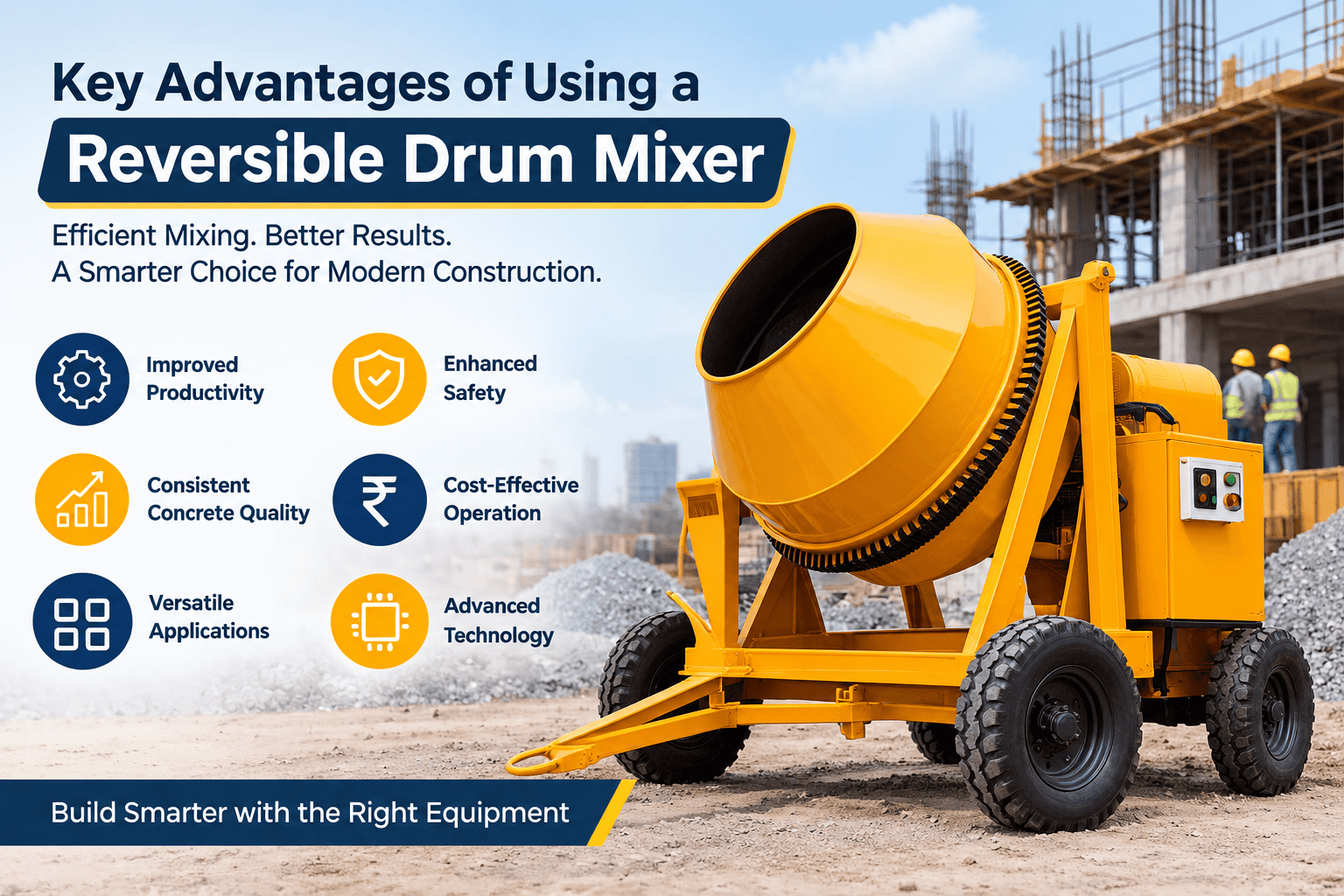Key Advantages of Using a Reversible Drum Mixer