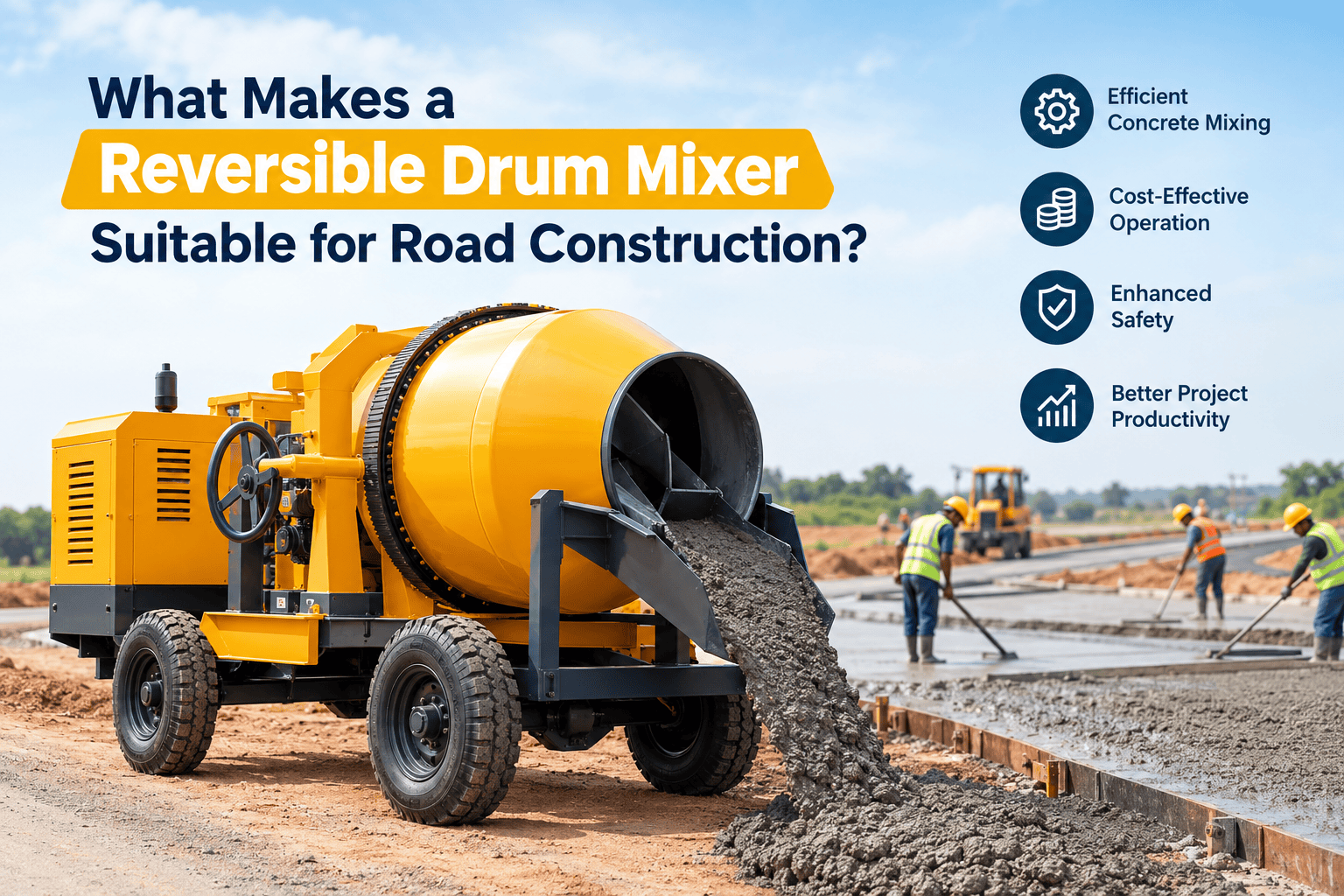 What Makes a Reversible Drum Mixer Suitable for Road Construction?